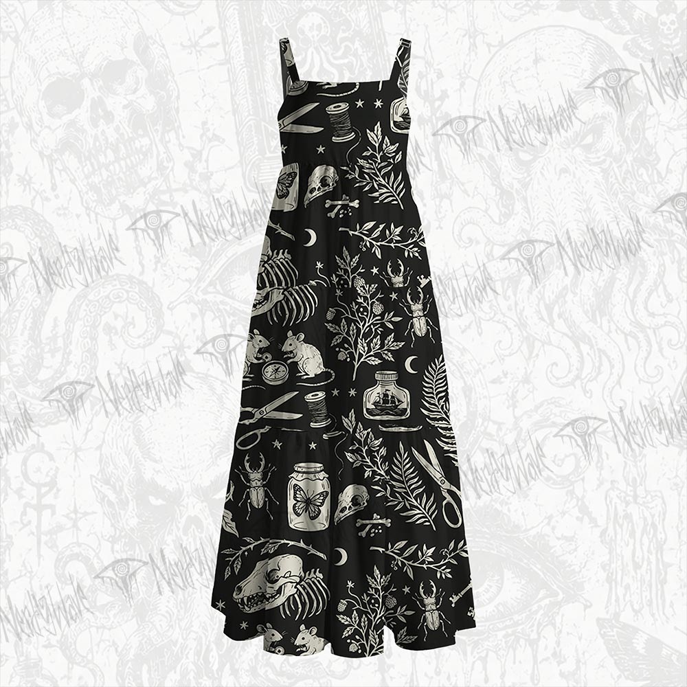 Dark Specimen Wide Straps Maxi Dress