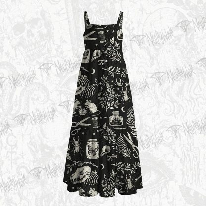Dark Specimen Wide Straps Maxi Dress