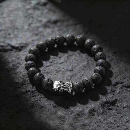 Call of Cthulhu Lava Stone Beaded Bracelet