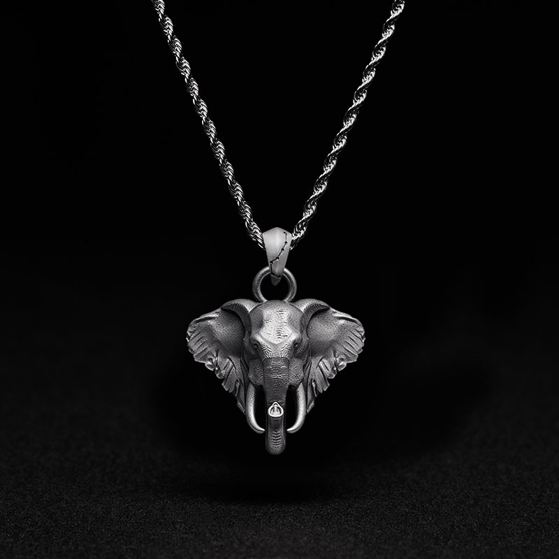 Elephant Guardian Sculptural Necklace
