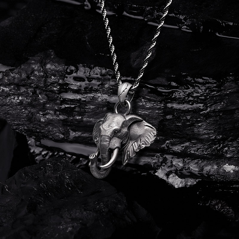 Elephant Guardian Sculptural Necklace