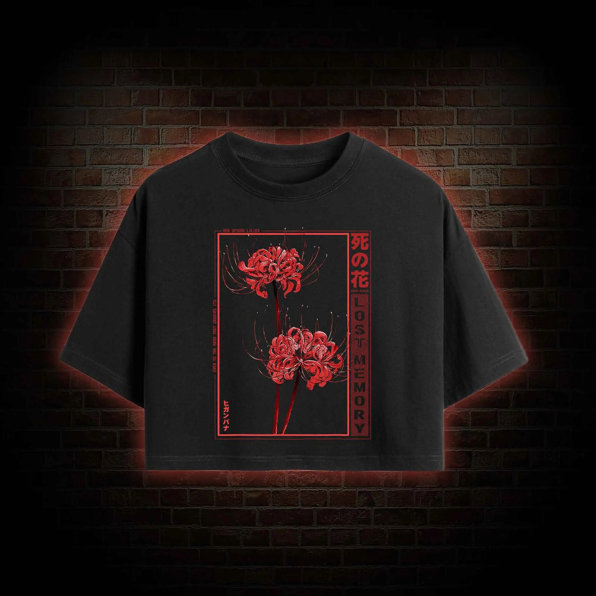 Red Spider Lily Crop Top