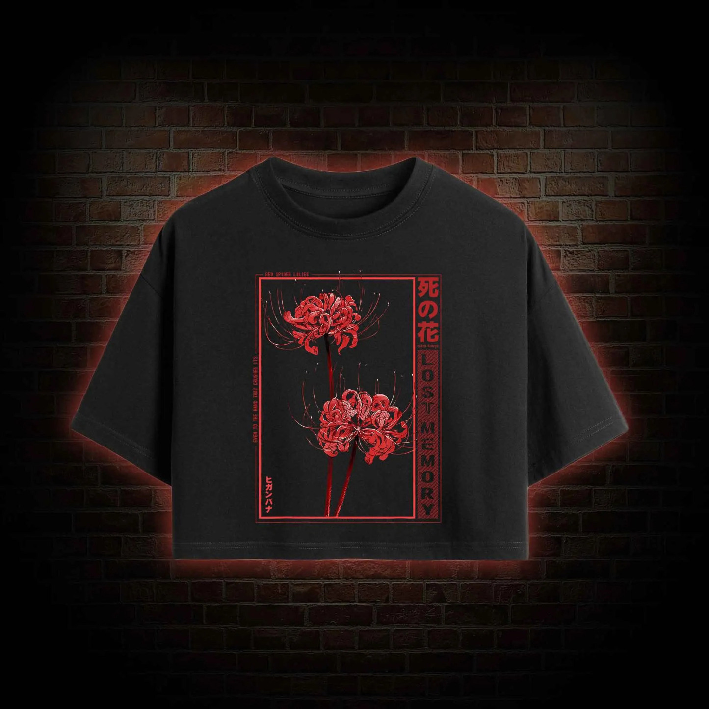 Red Spider Lily Crop Top