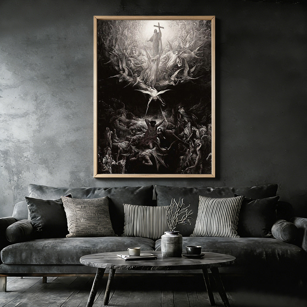 Dispel The Darkness Framed Canvas Print