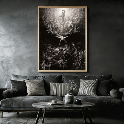 Dispel The Darkness Framed Canvas Print