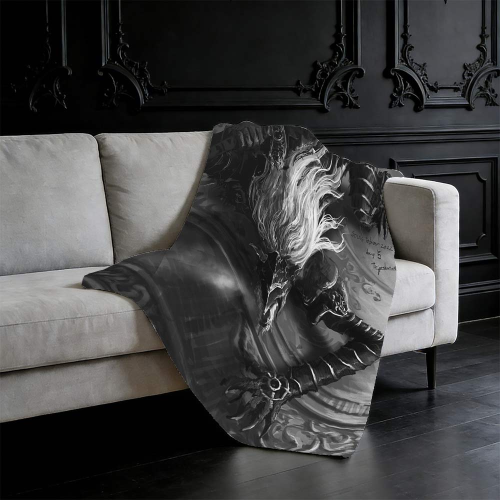 The Black Blade Flannel Blanket
