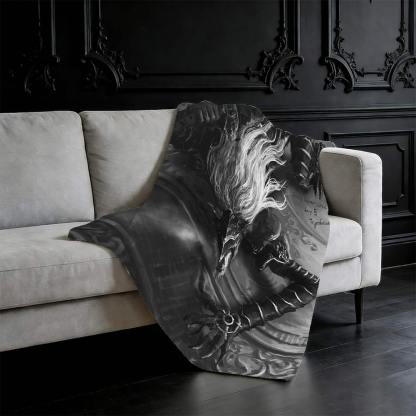 The Black Blade Flannel Blanket
