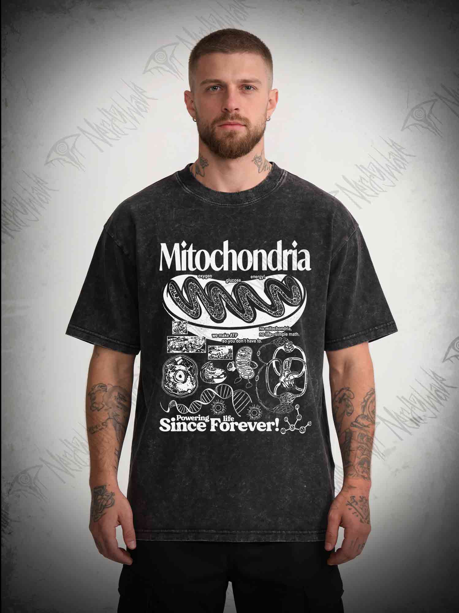 Mitochondria Vintage Washed T-shirt