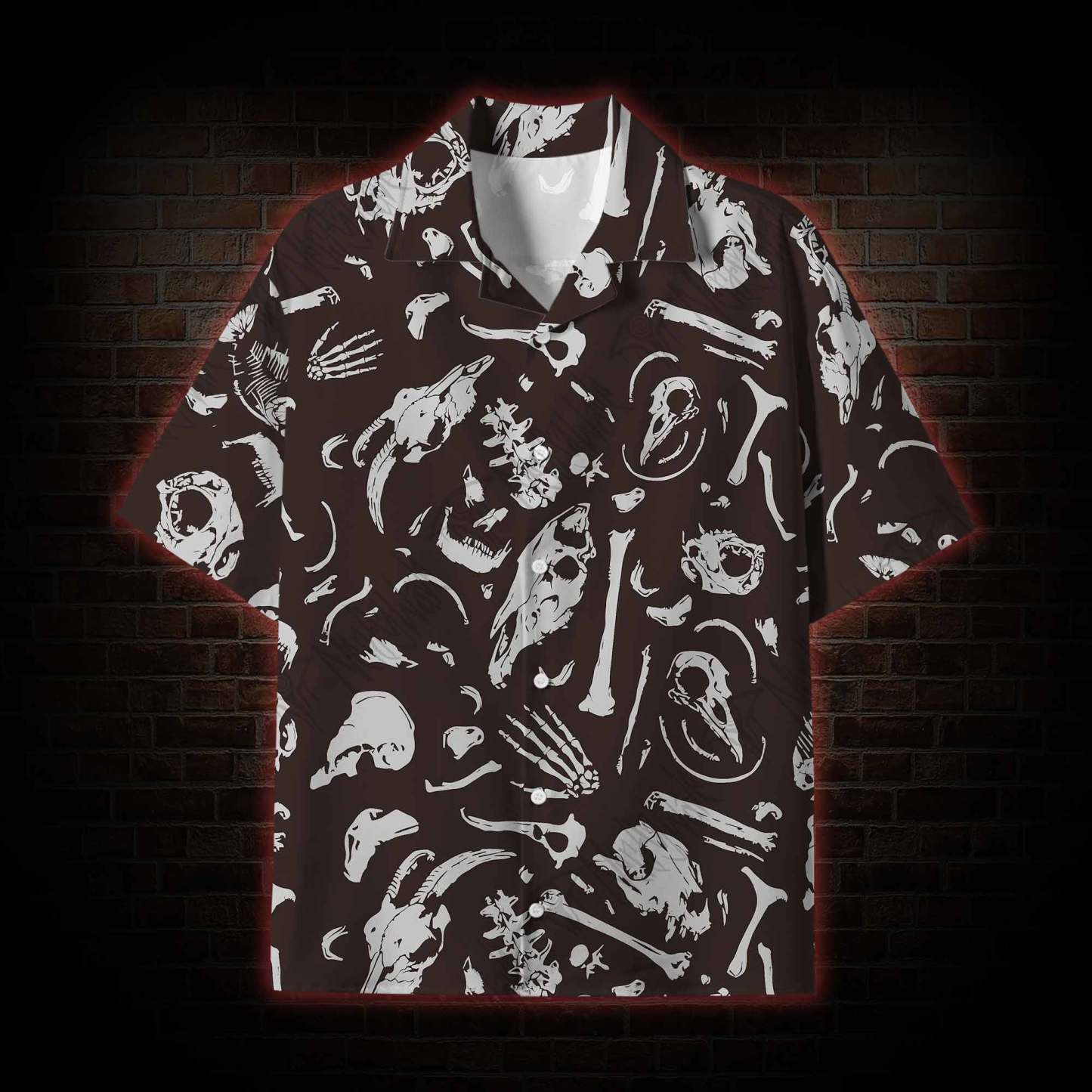 Dinosaur Fossils Lightweight Hawaiian Shirt