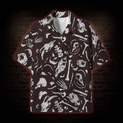 Dinosaur Fossils Lightweight Hawaiian Shirt