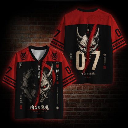 Japanese Oni Demon Mesh Jersey