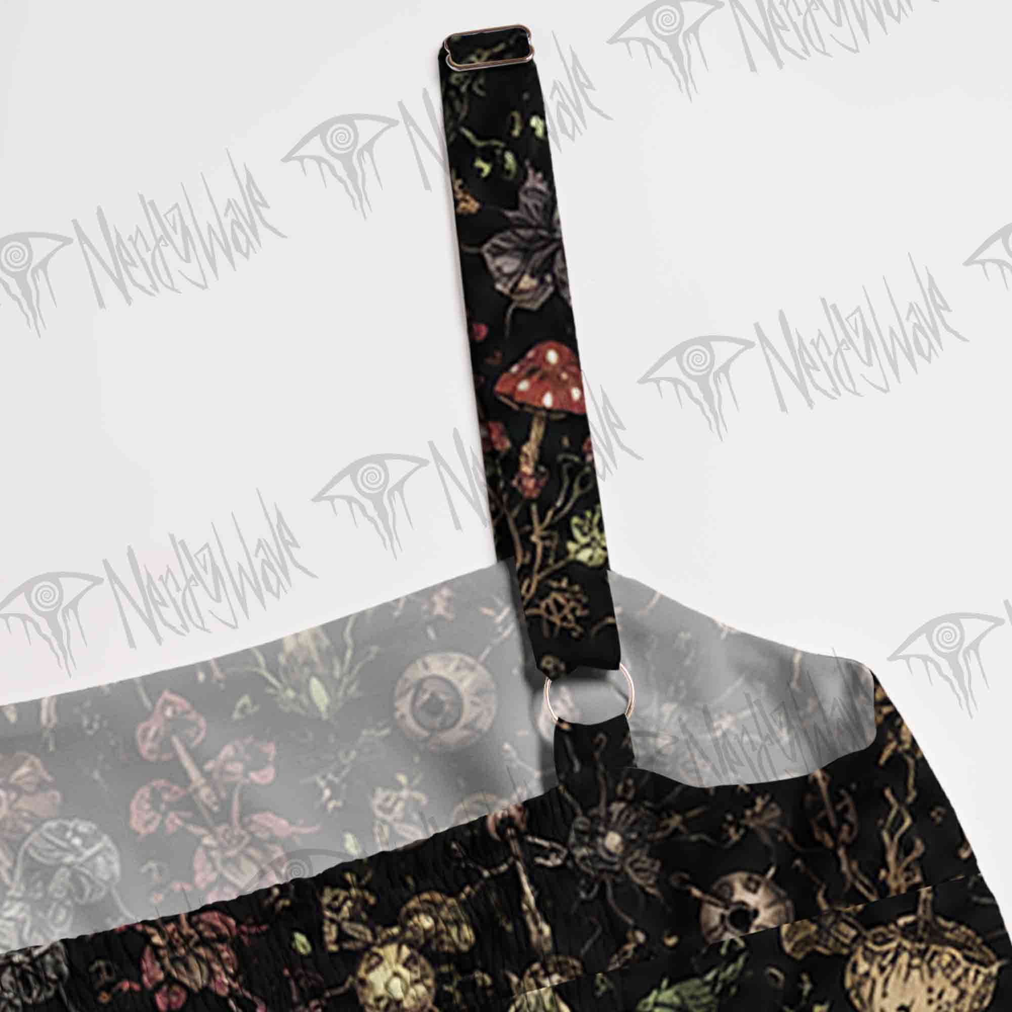 Gothic Undergrowth Wide Straps Maxi Dress