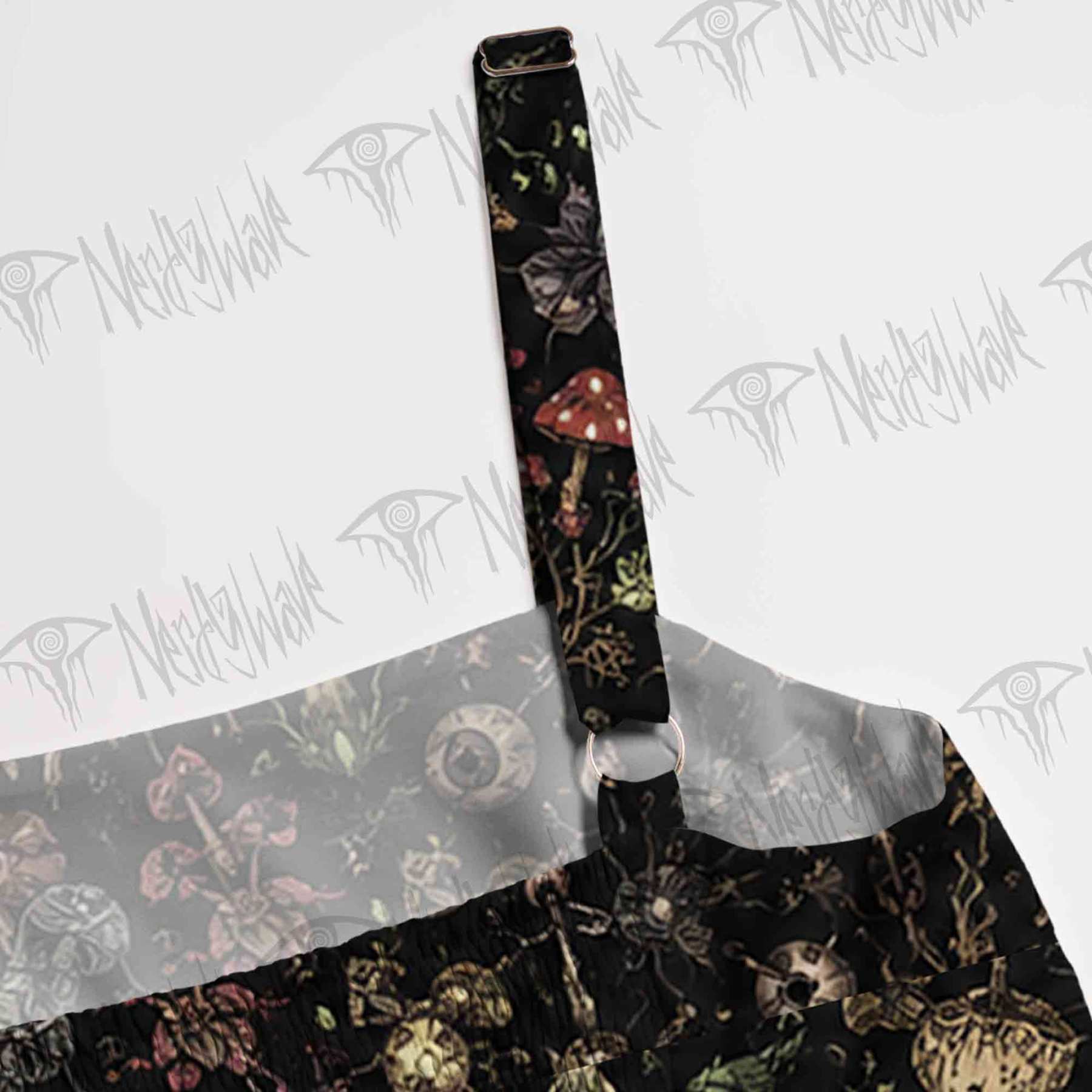 Gothic Undergrowth Wide Straps Maxi Dress