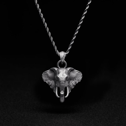 Elephant Guardian Sculptural Necklace