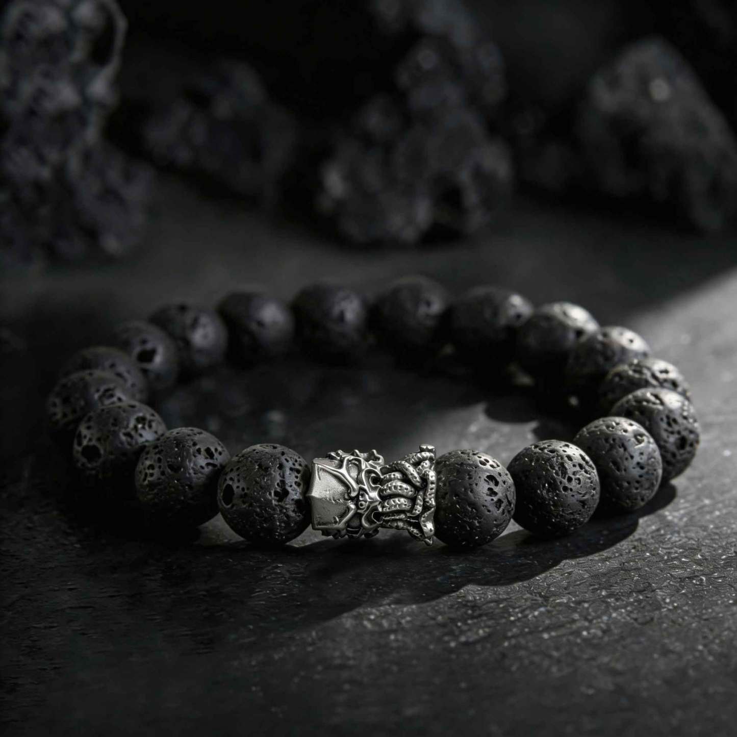 Call of Cthulhu Lava Stone Beaded Bracelet