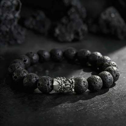 Call of Cthulhu Lava Stone Beaded Bracelet