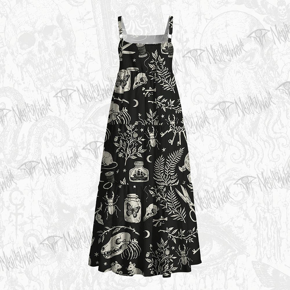 Dark Specimen Wide Straps Maxi Dress