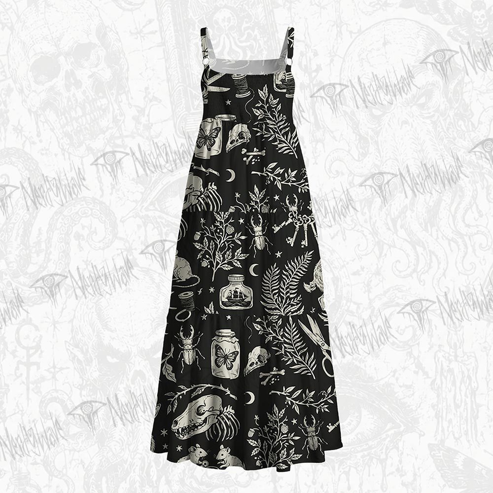 Dark Specimen Wide Straps Maxi Dress