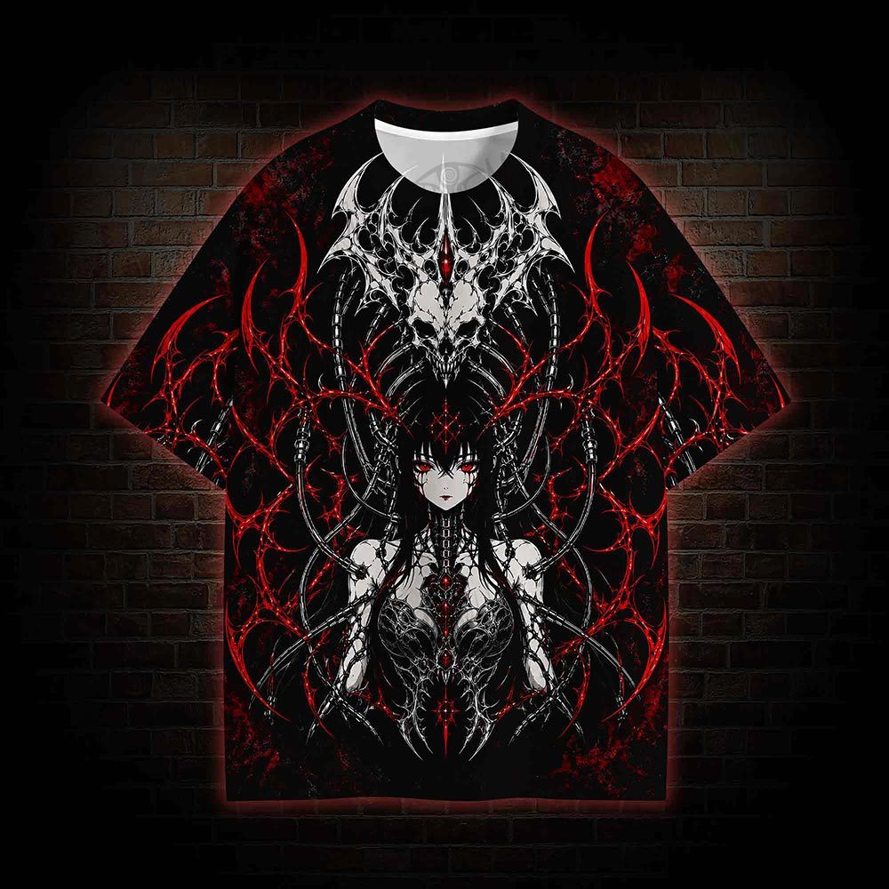 Thorn Blood Anime Maiden Eco Graphic T-shirt
