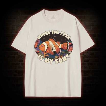 Where is My Son Washed T-shirt