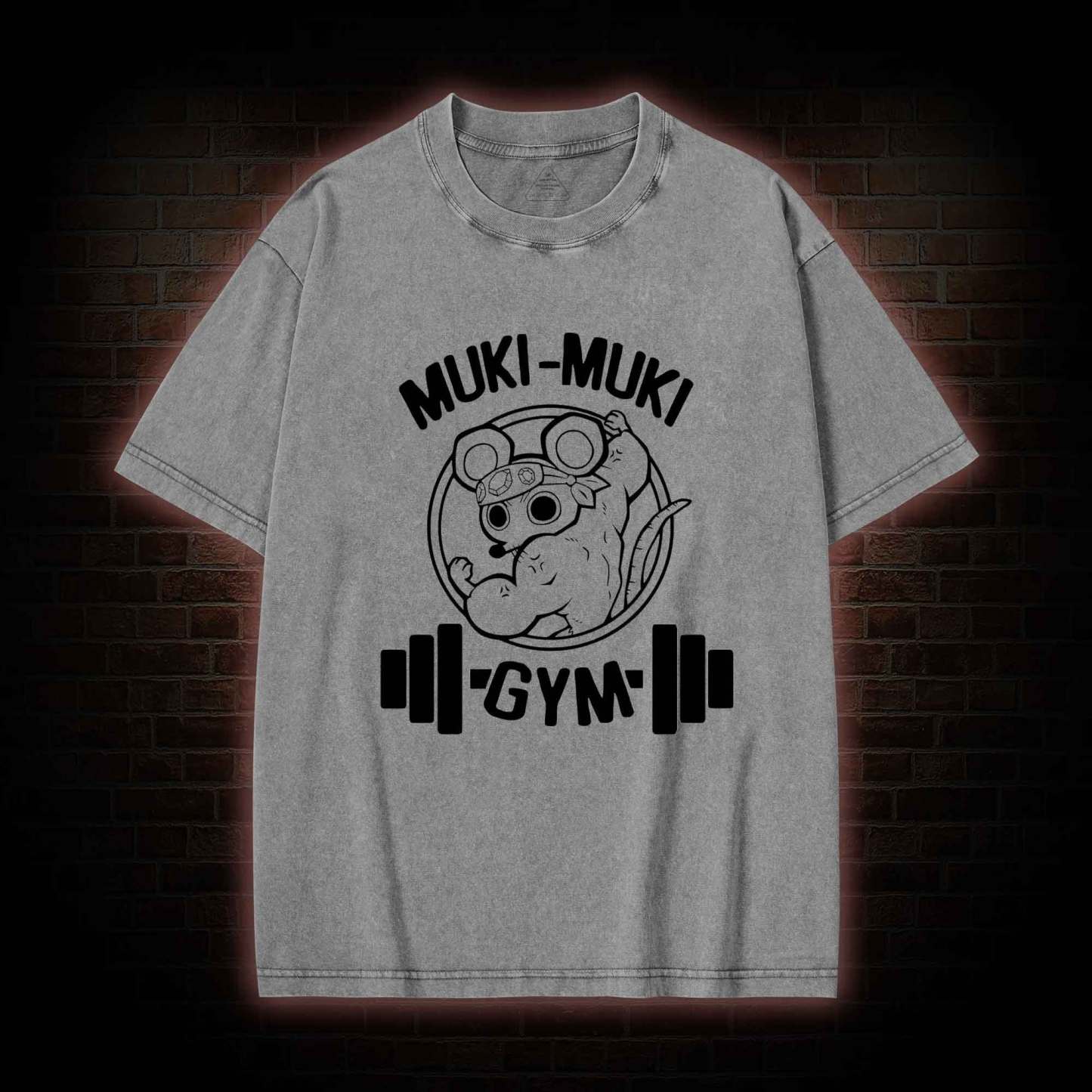 Mouse Workout Washed T-shirt
