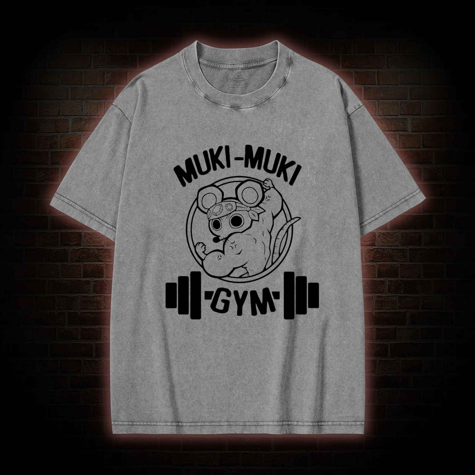 Mouse Workout Washed T-shirt