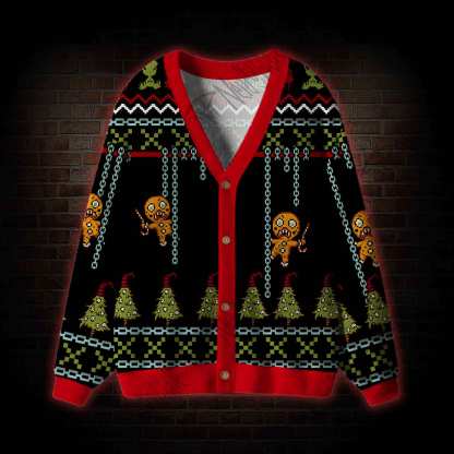 Merry Krampus Cardigan Sweater