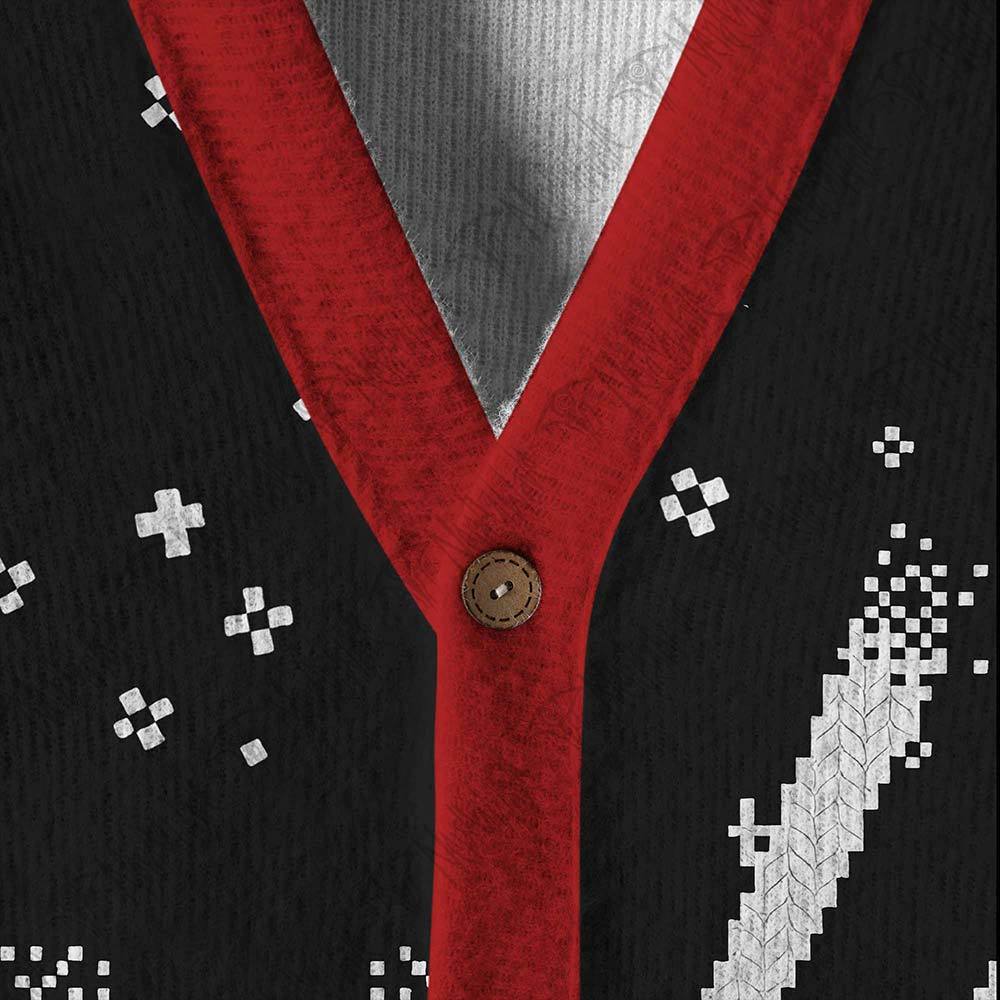 Dj Santa Club Cardigan Sweater