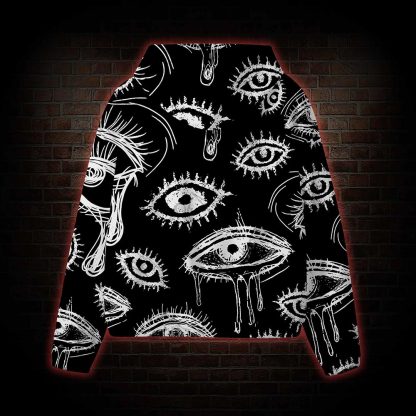 Grunge Eye All Over Print Scuba Hoodie