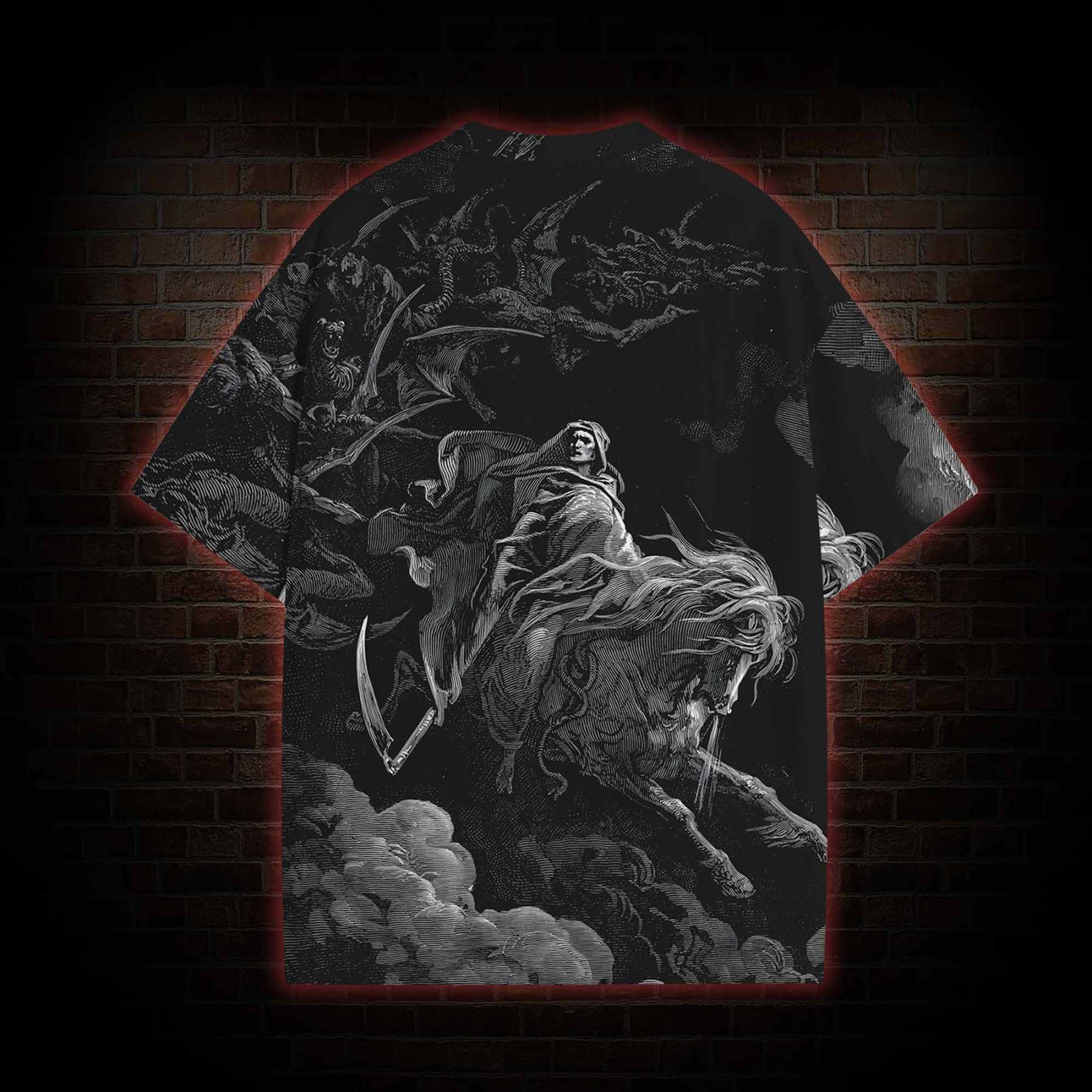 Death on the Pale Horse All Over Print T-shirt