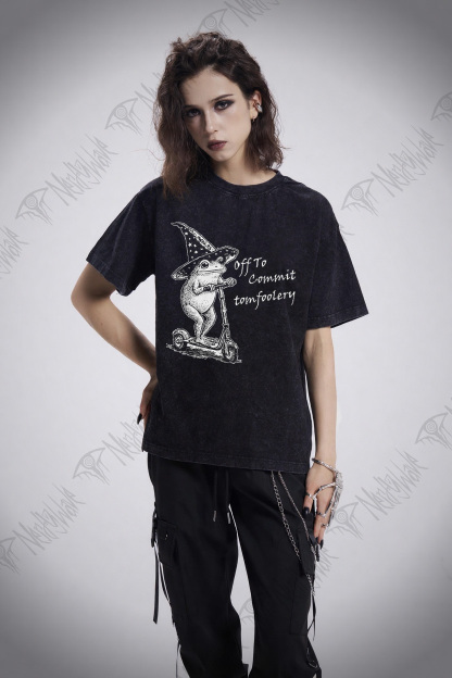 Off to Commit Tomfoolery Washed T-shirt