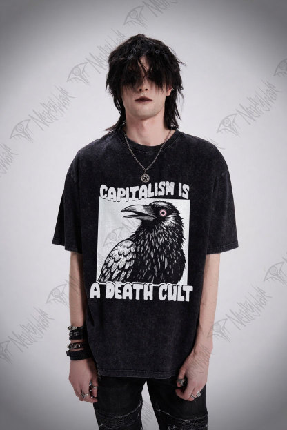 Vintage Capitalism is A Death Cult Washed T-shirt