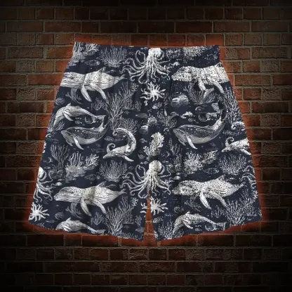 Cthulhu in the Deep Sea Mens Swim Trunks