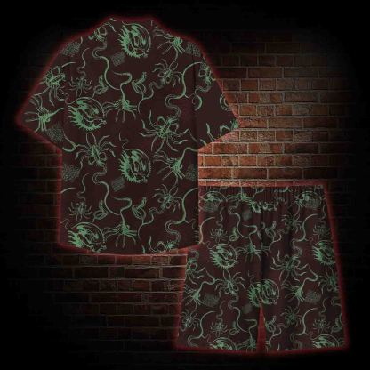 Alien Delivery Guy Lightweight Hawaiian Shirt