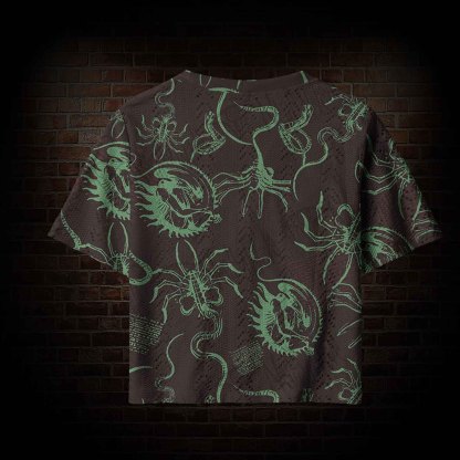 Alien Delivery Guy Pointelle Cardigan