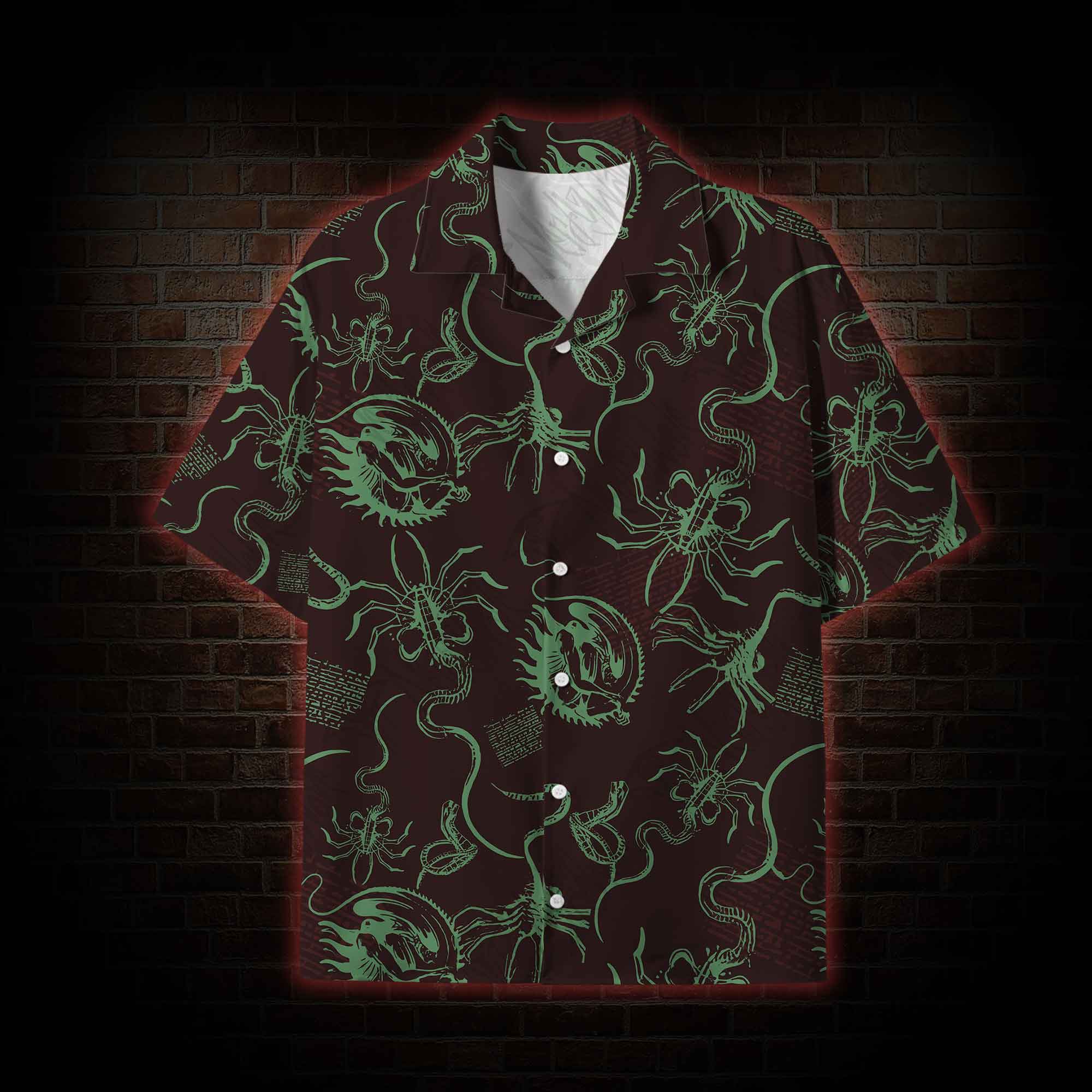 Alien Delivery Guy Lightweight Hawaiian Shirt