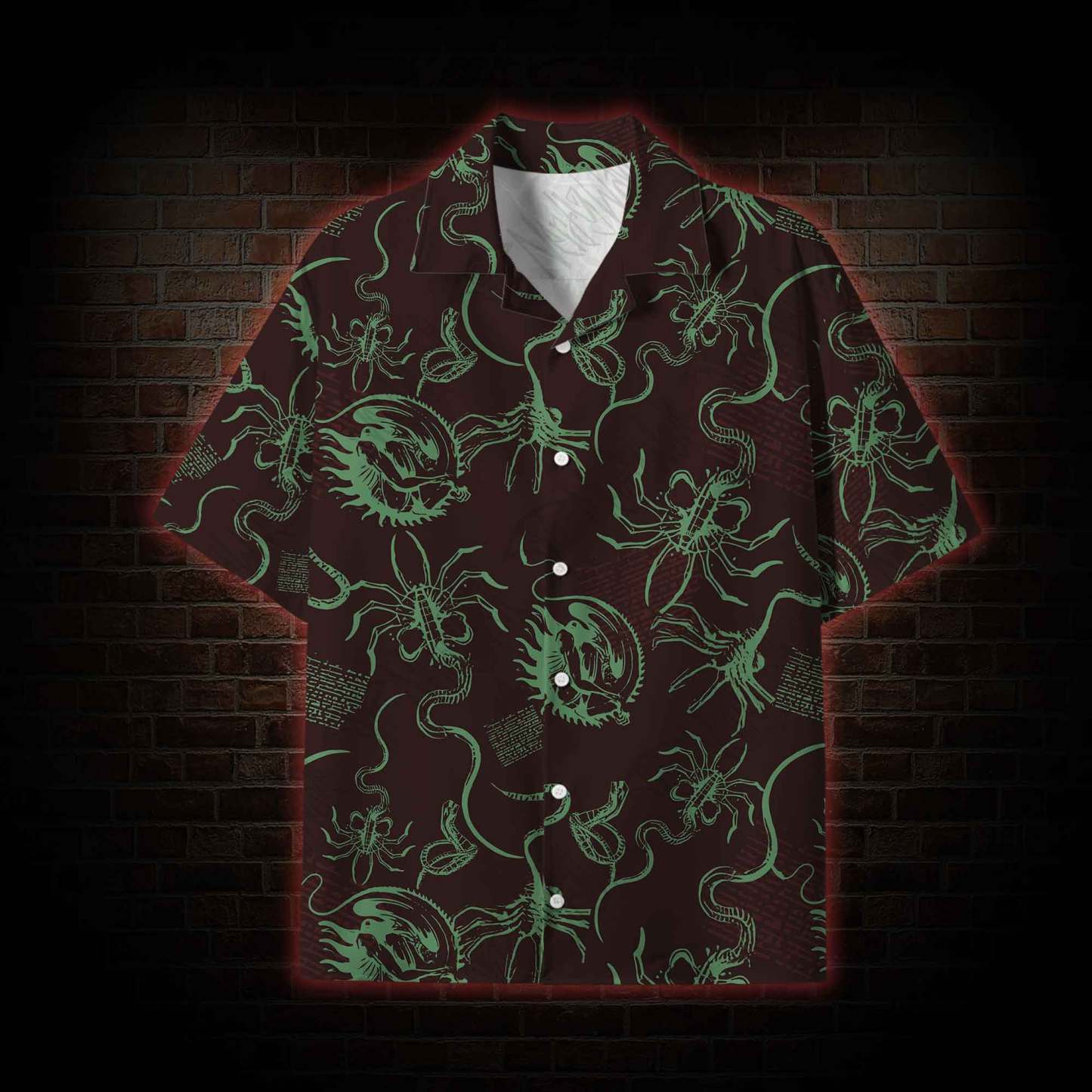 Alien Delivery Guy Lightweight Hawaiian Shirt