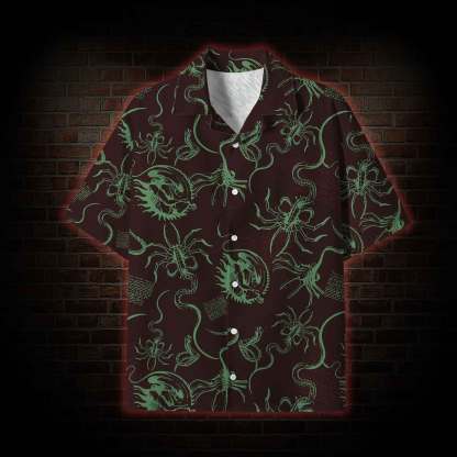 Alien Delivery Guy Lightweight Hawaiian Shirt
