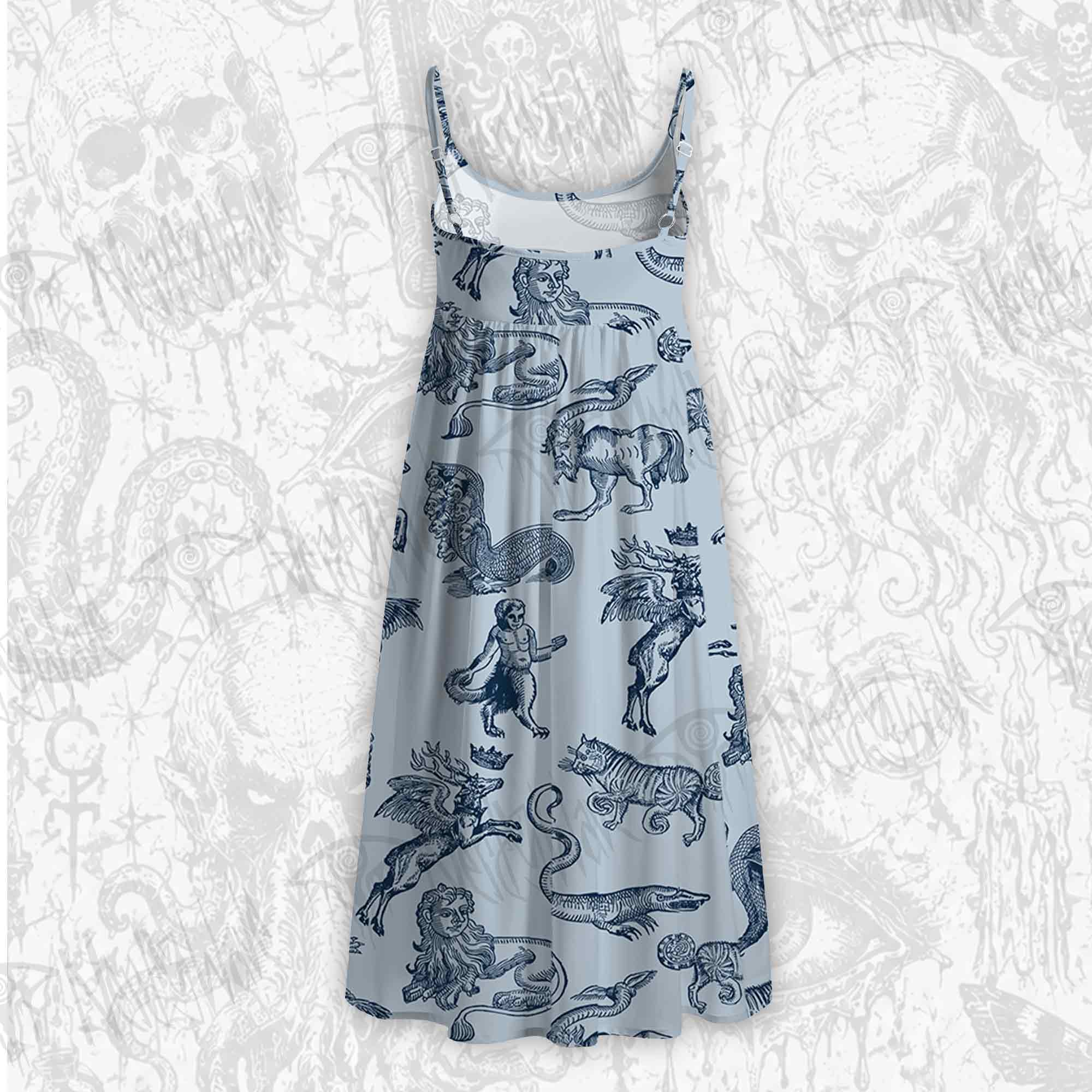 Medieval Monster Strap Midi Sundress