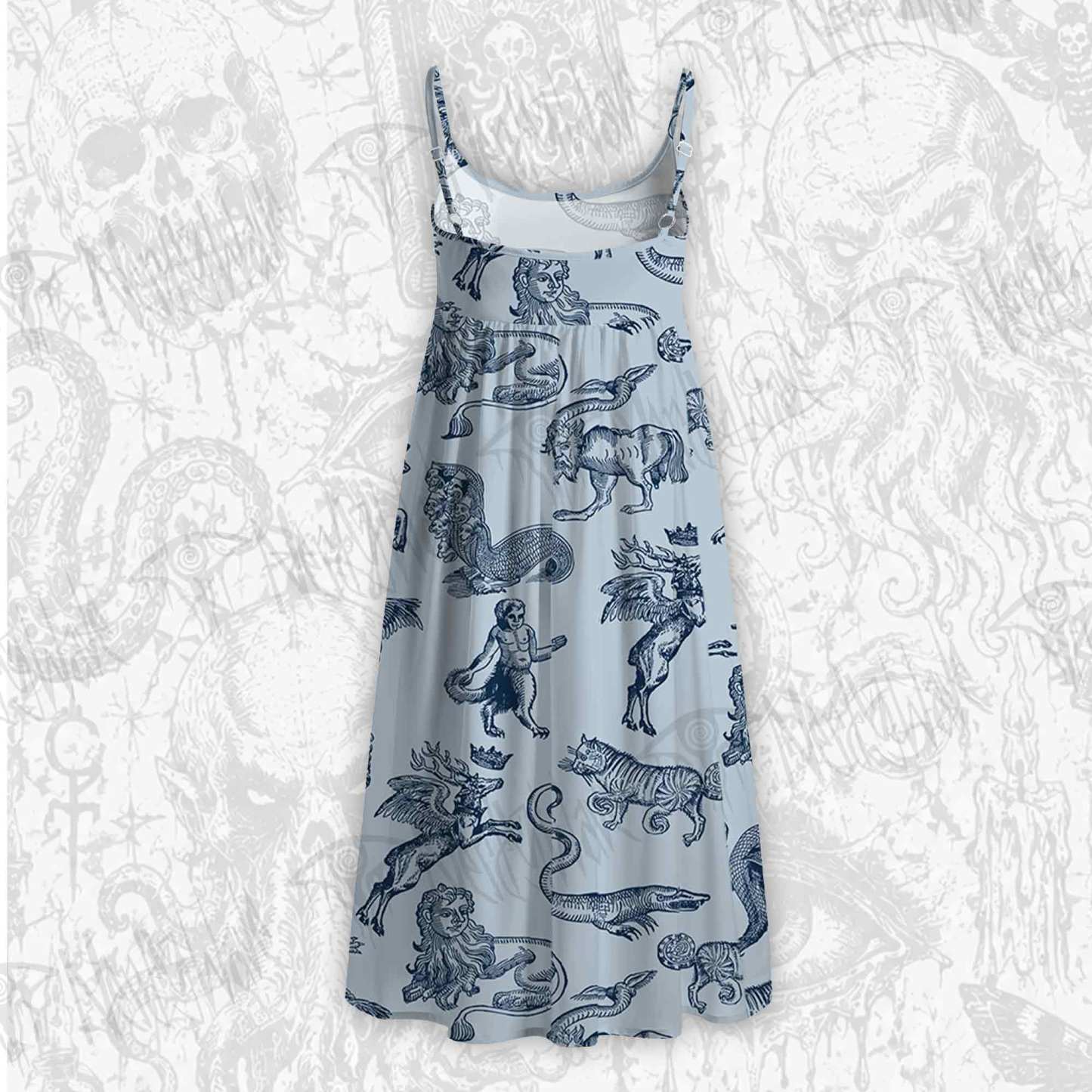 Medieval Monster Strap Midi Sundress