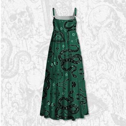 Midnight Arcana Wide Straps Maxi Dress