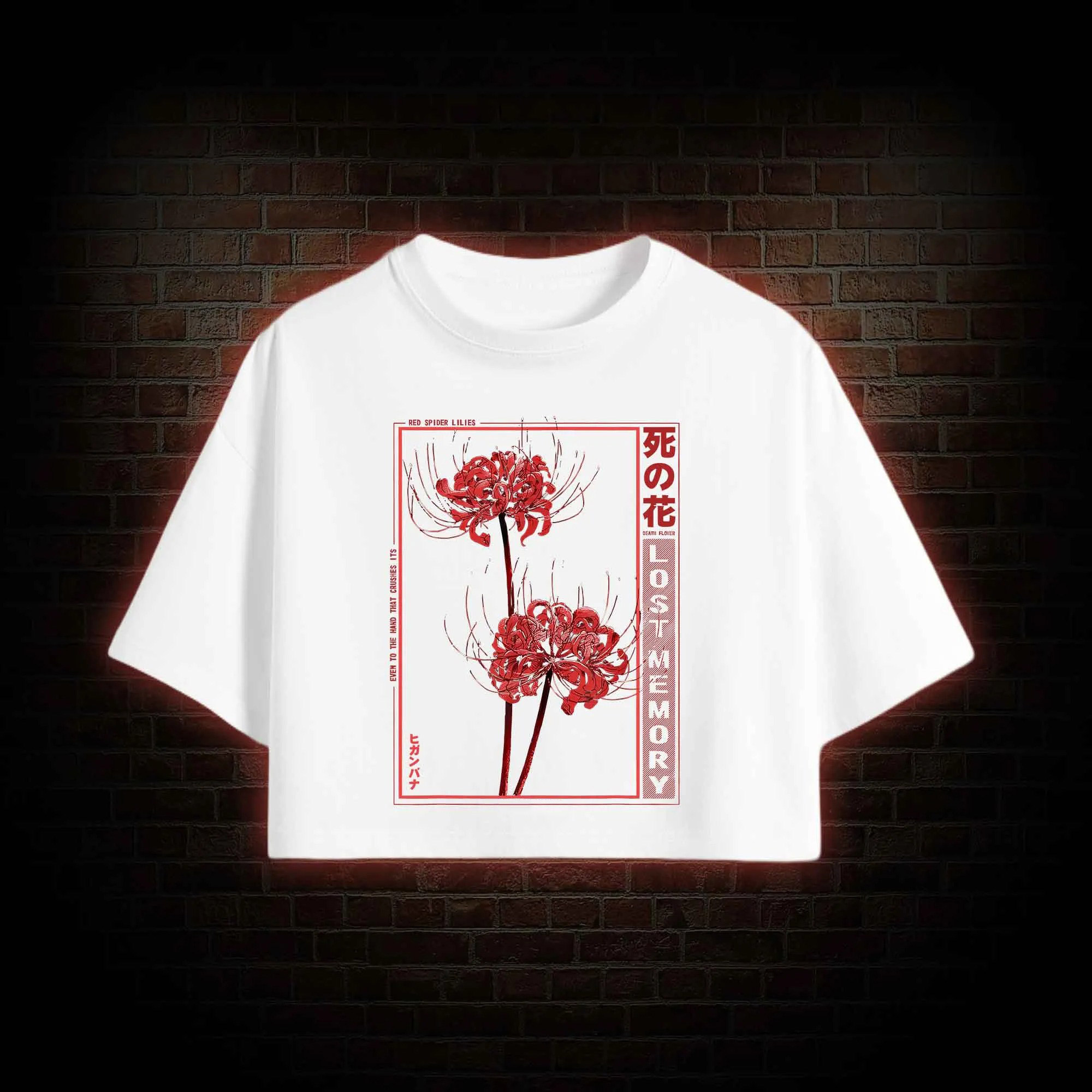 Red Spider Lily Crop Top