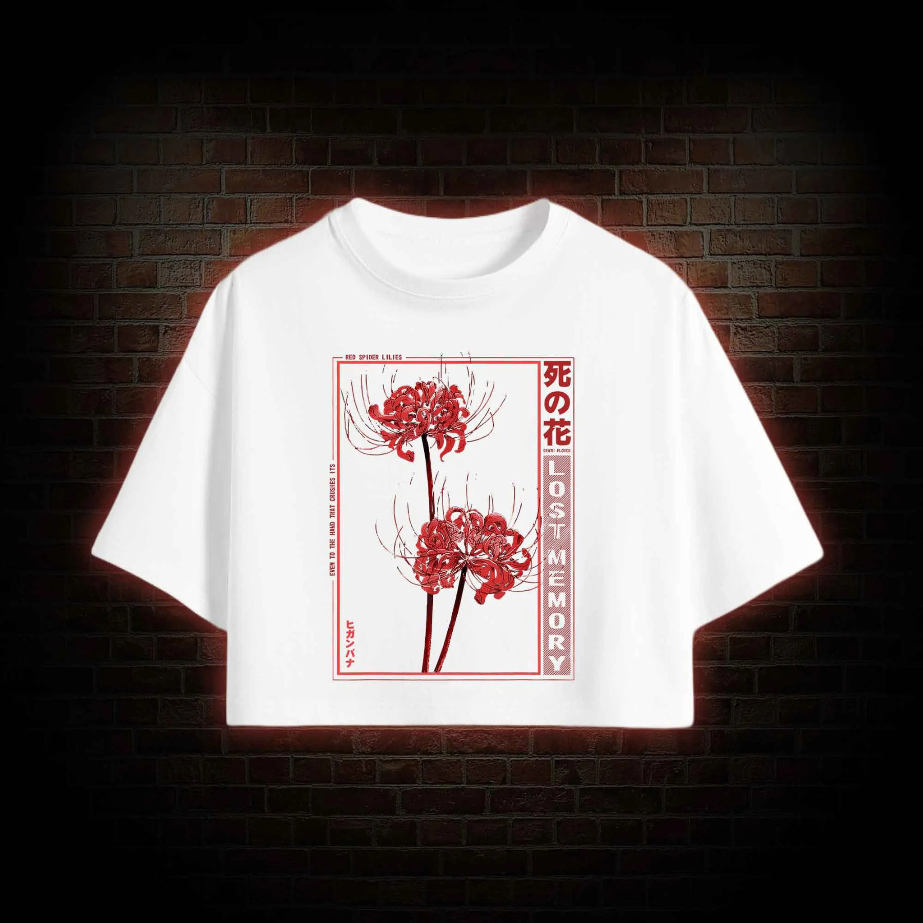 Red Spider Lily Crop Top