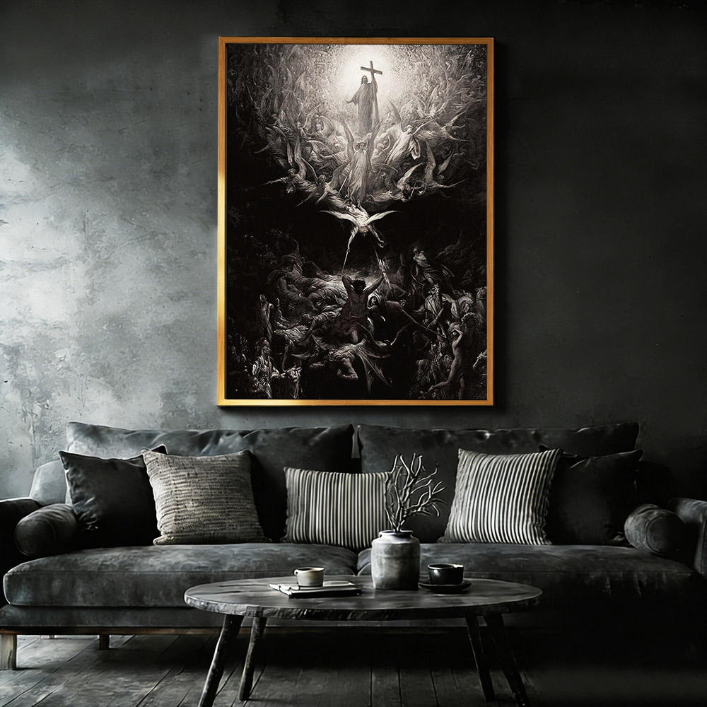 Dispel The Darkness Framed Canvas Print