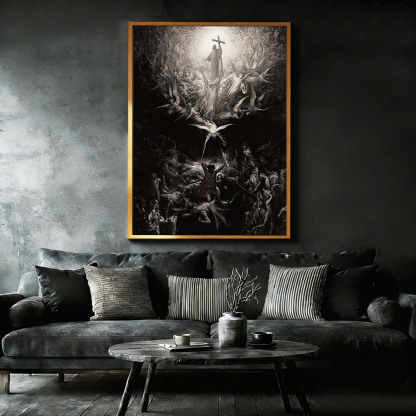 Dispel The Darkness Framed Canvas Print