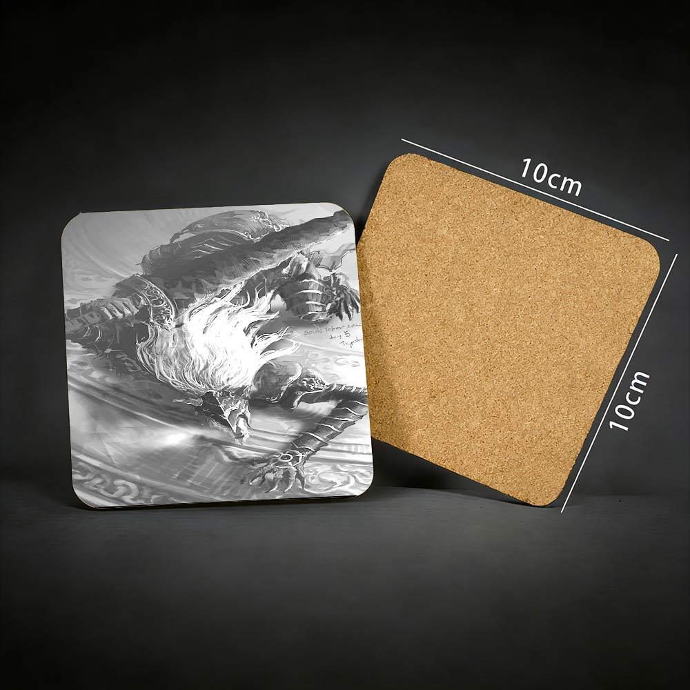 The Black Blade Cork Coasters