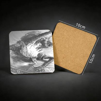 The Black Blade Cork Coasters