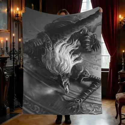 The Black Blade Flannel Blanket