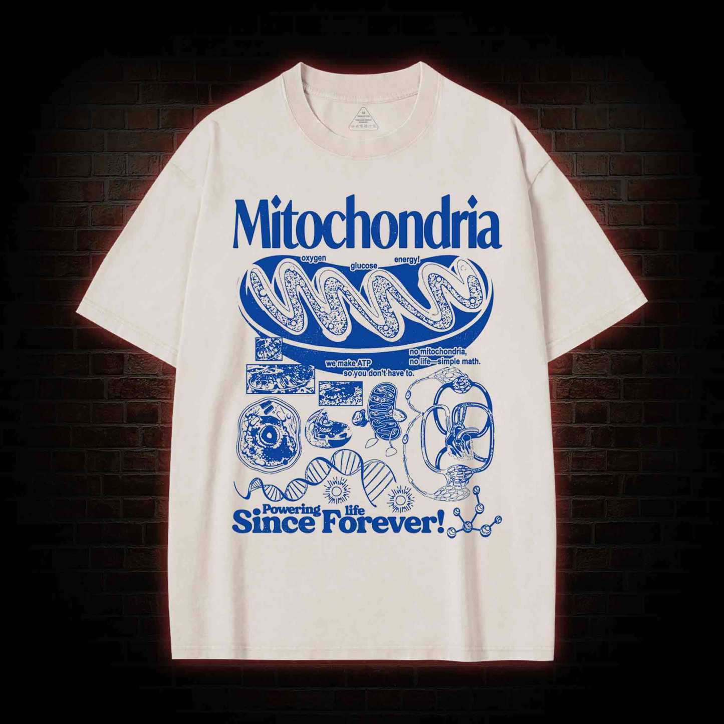Mitochondria Vintage Washed T-shirt