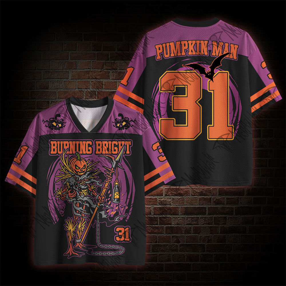 Pumpkin Man 31 Horror Mesh Jersey